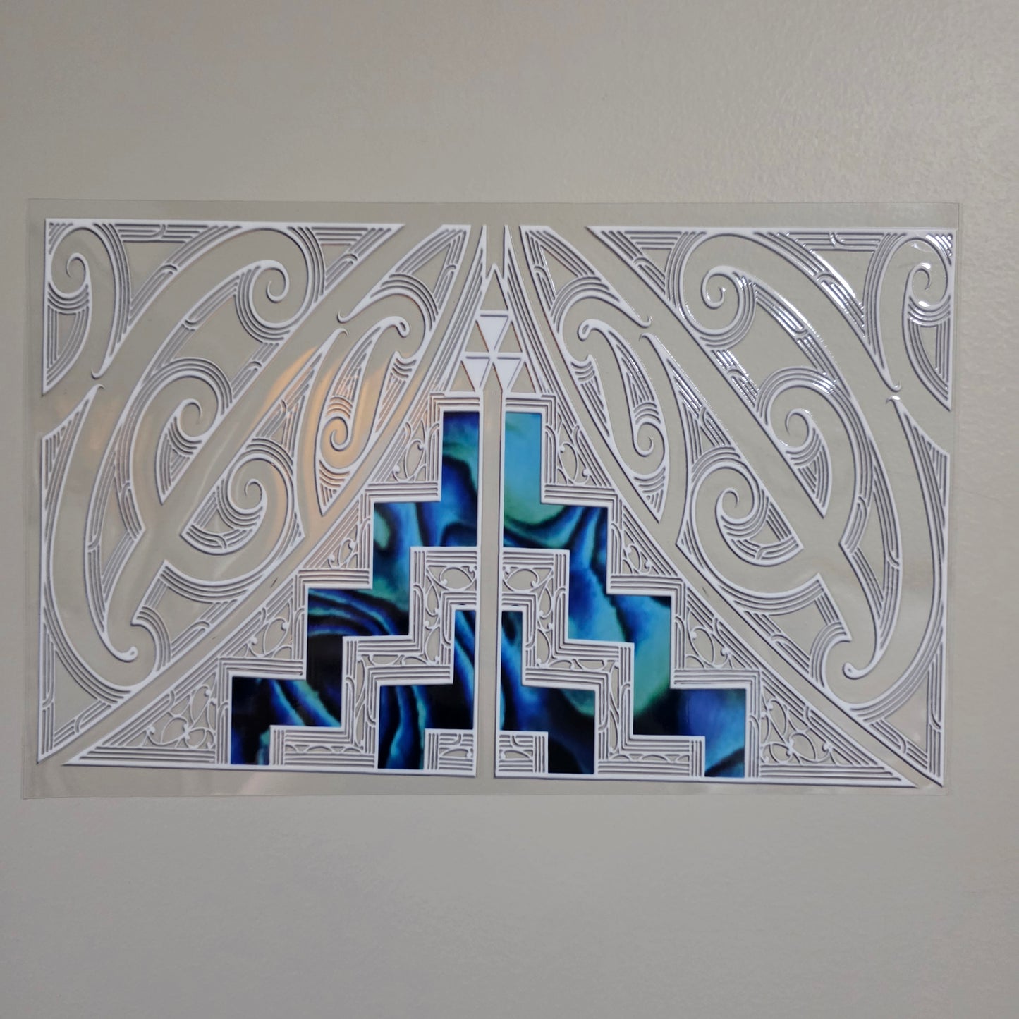 XL UV DTF DECAL MAORI DESIGN 28CMX17CM for touch lamps #296