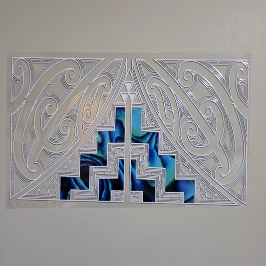 XL UV DTF DECAL MAORI DESIGN 28CMX17CM for touch lamps #296