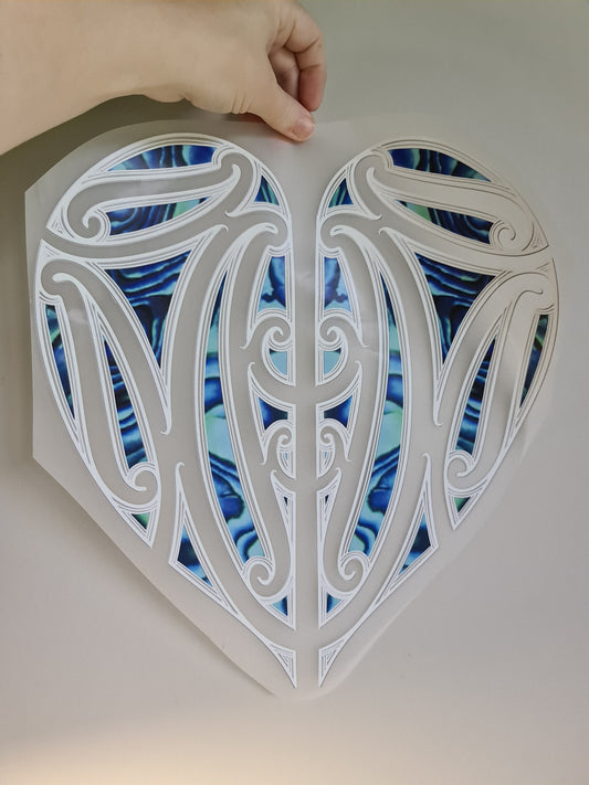 XL Sublimation custom Maori design Iron on 40cm