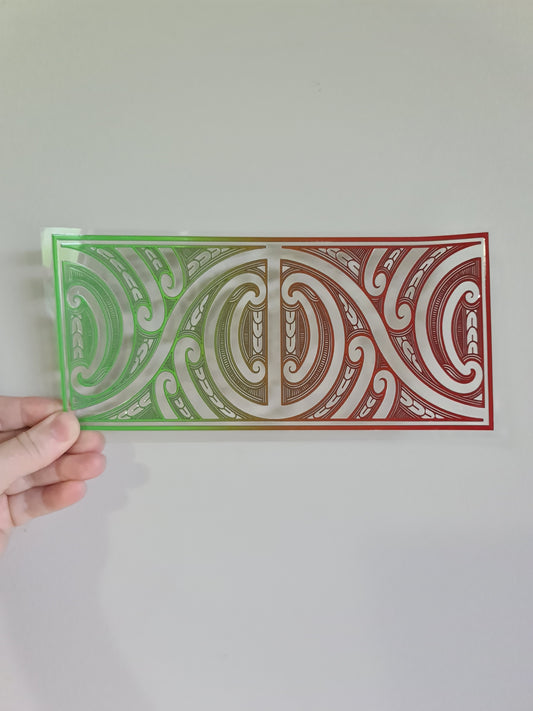 UV dtf Maori design 23cmx11cm 16oz wrap #750