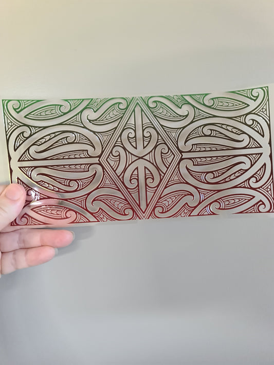 Uv dtf Maori design 23cmx11cm 16oz wrap #223