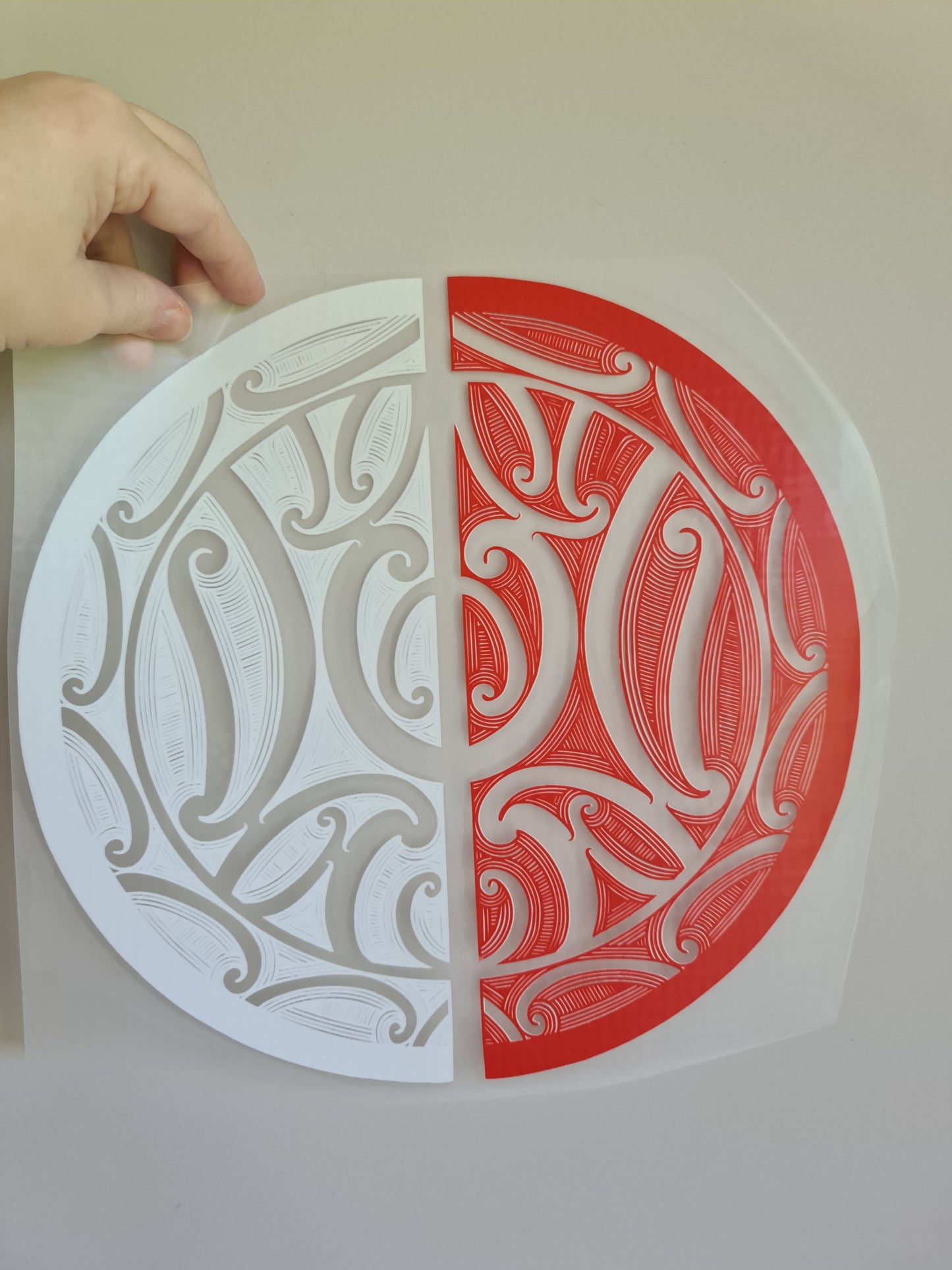 Sublimation custom Maori design Iron on 30cm