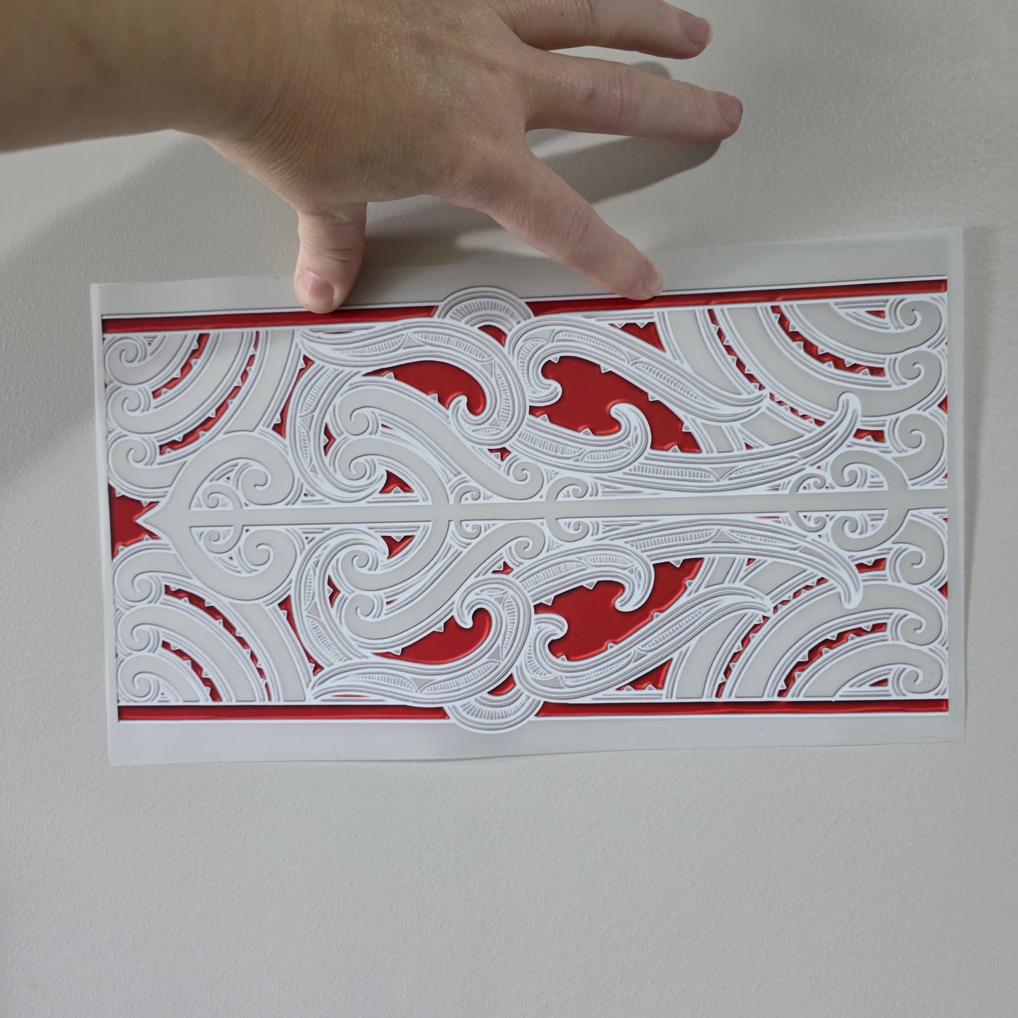 Maori design Iron on DTF 30cm x 16cm