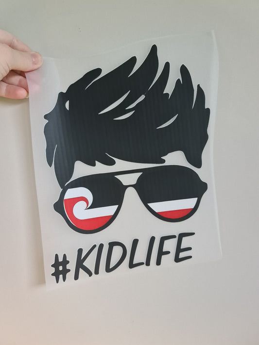 Sublimation custom Maori design Iron on HTV #kidlife 30cm boy