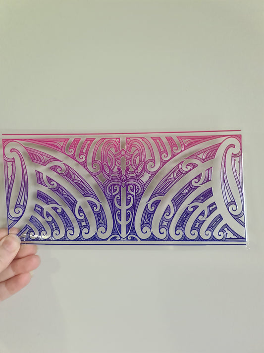 UV dtf transfer Maori design 23cmx11cm 16oz wrap #1223