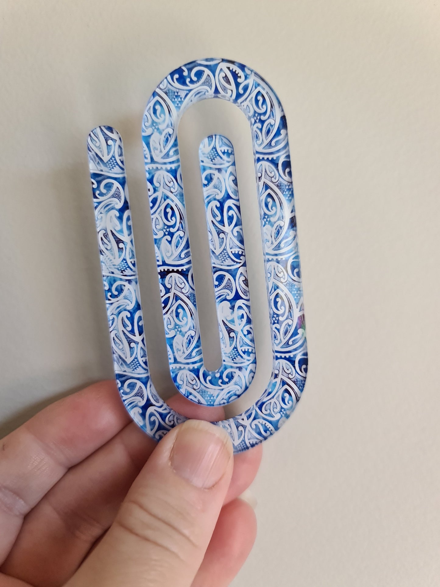 Custom Maori designs Jumbo paperclip bookmark