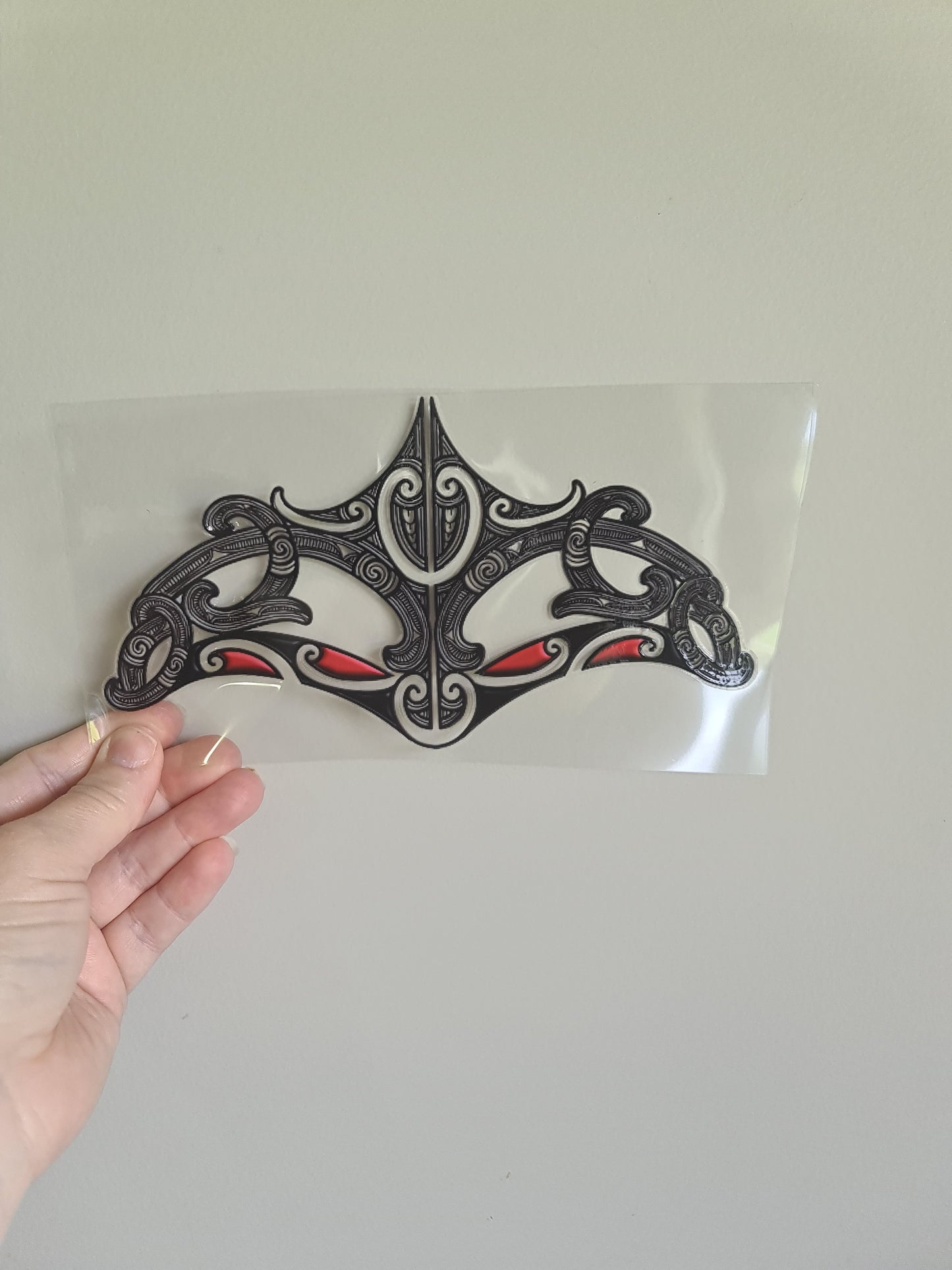 UV dtf transfer Maori design 20.5cmx11cm 16oz wrap #1502
