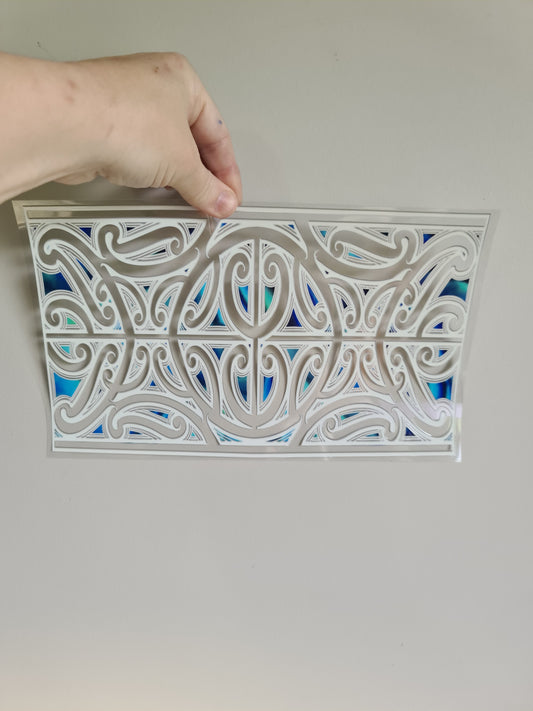 XL UV DTF DECAL MAORI DESIGN 28CMX17CM for touch lamps #98