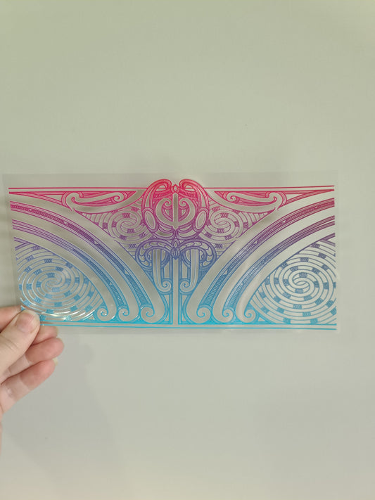 UV dtf transfer Maori design 23cmx11cm 16oz wrap #1218