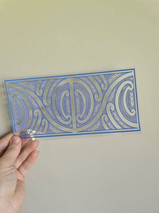 UV dtf Maori design 23cmx11cm 16oz wrap #633