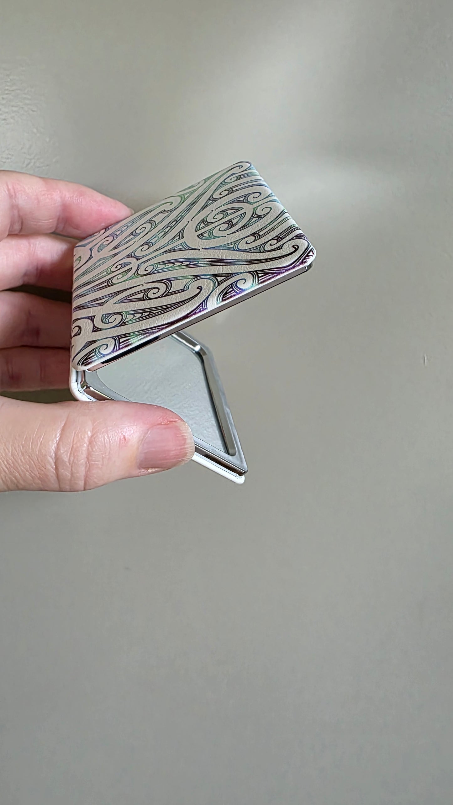 Maori design pocket mirror