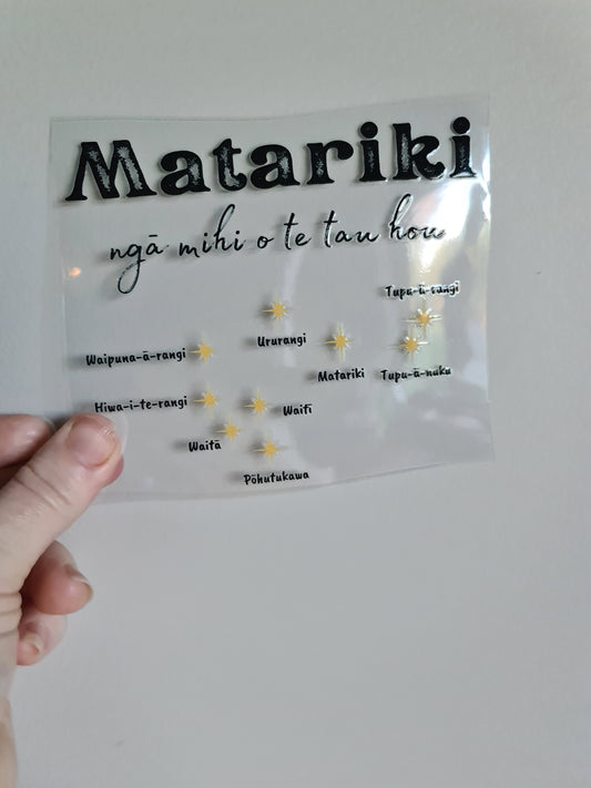 UV dtf Maori design mini size 13cmx13cm #820 Matariki