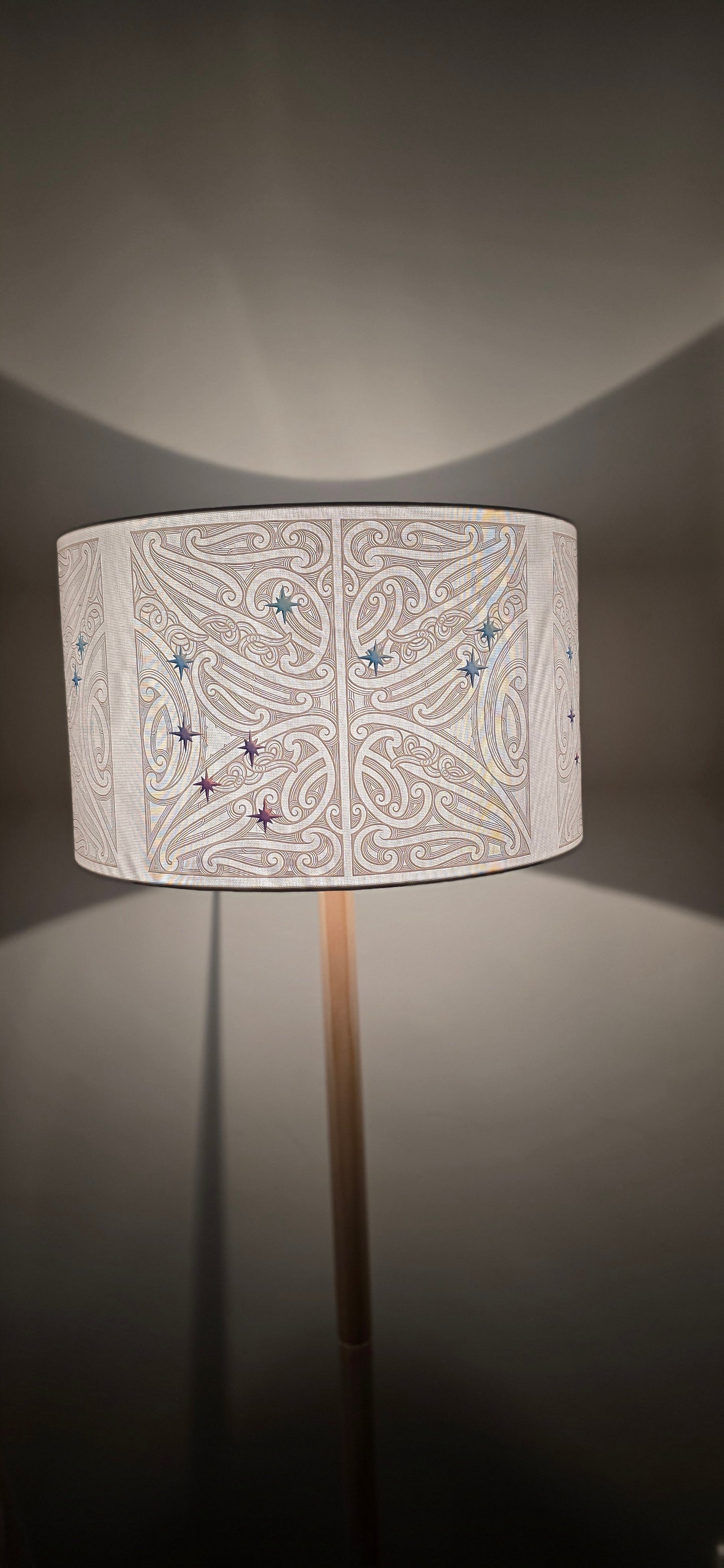Maori Design Floor Lamp - matariki design - IN STOCk