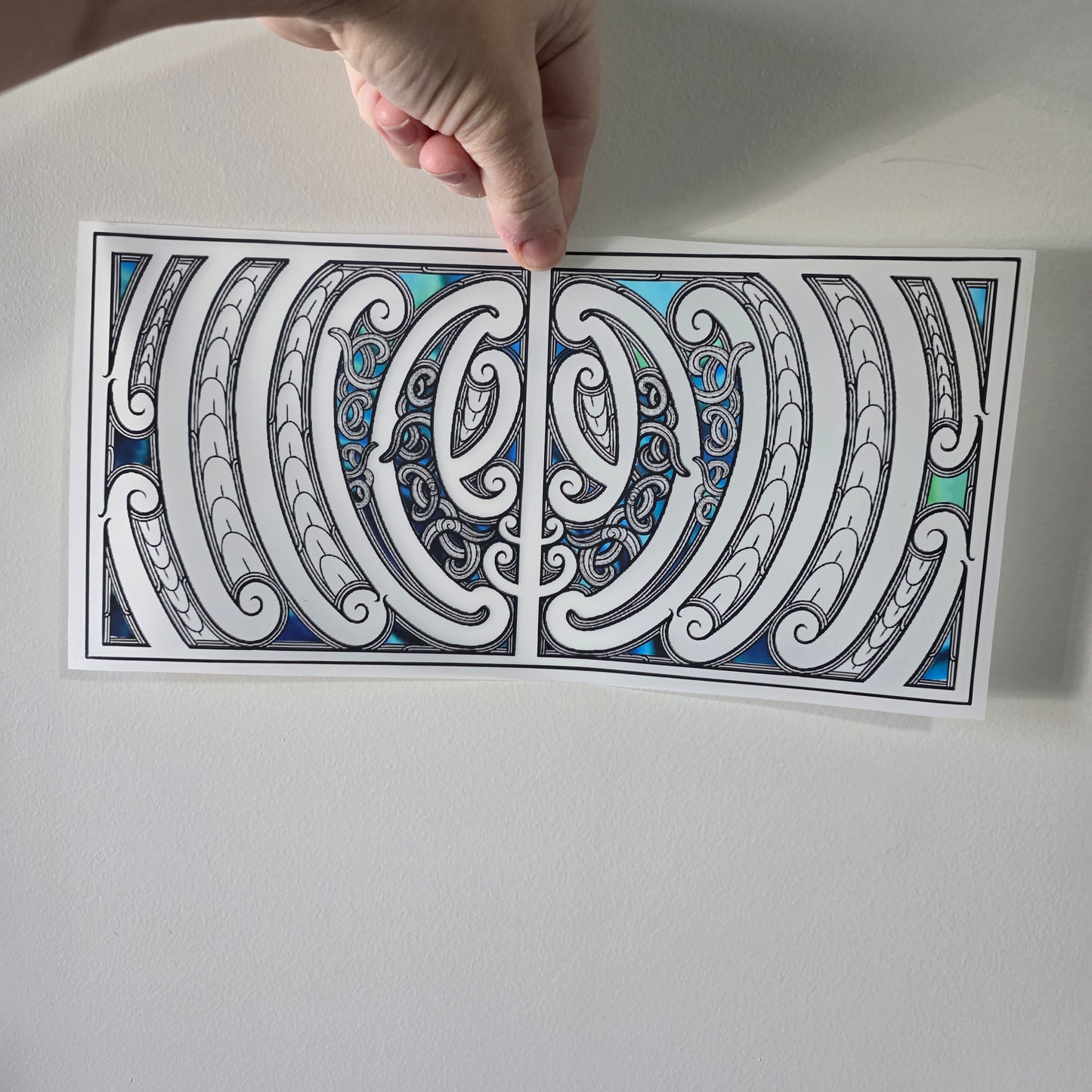 Maori design Iron on DTF 30cmx14cm