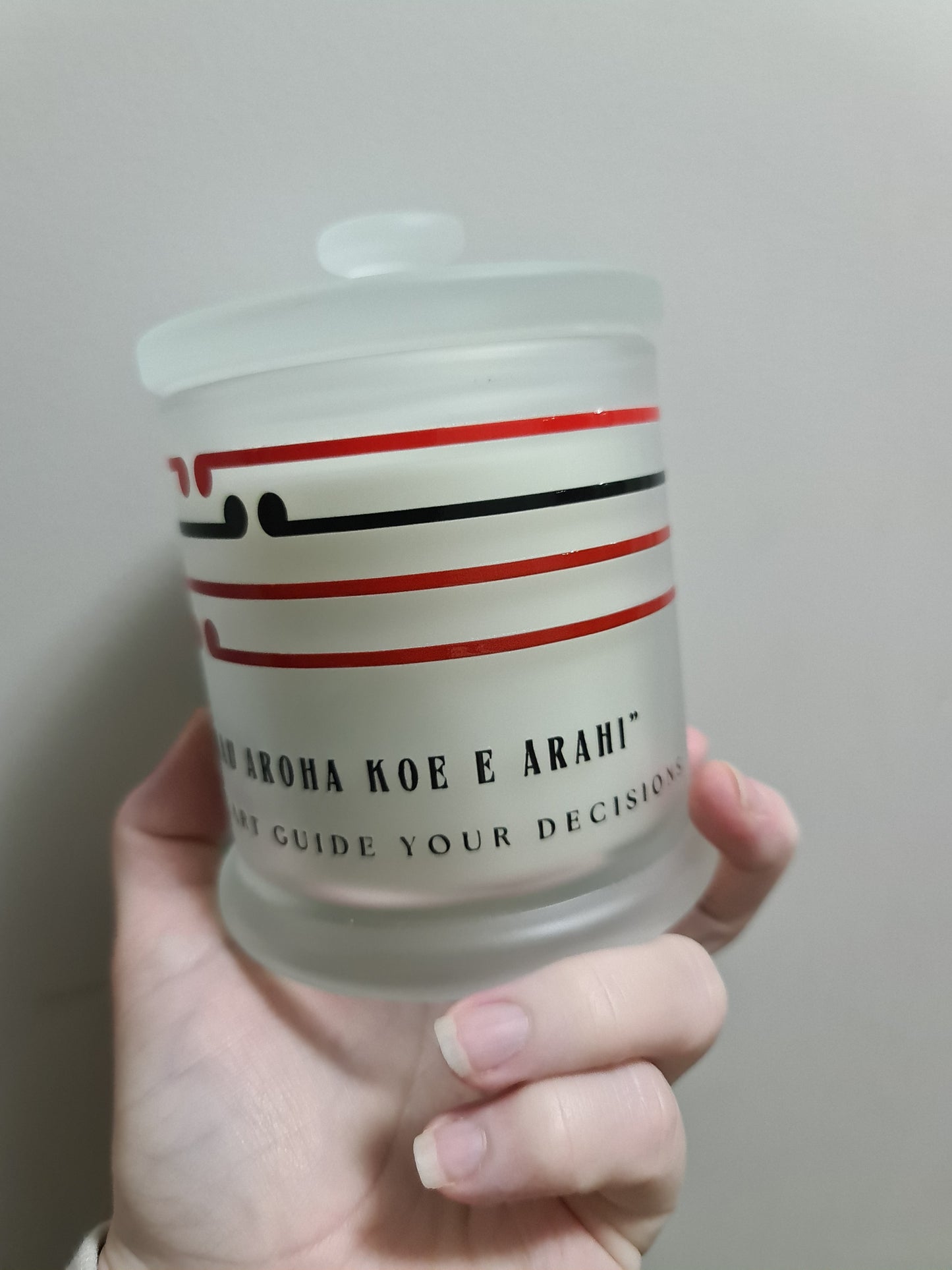 Large Maori Proverb Candle