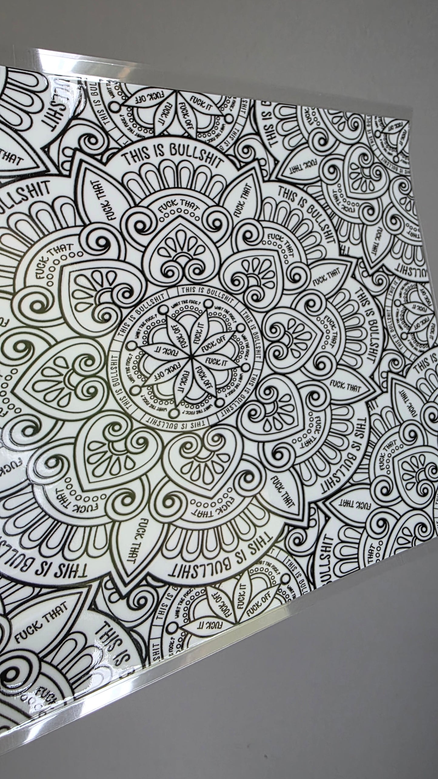 UV dtf Maori design A5 wrap clearance - print error hidden swear words