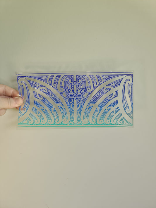 UV dtf transfer Maori design 23cmx11cm 16oz wrap #1301