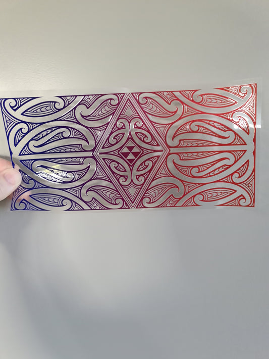 UV dtf Maori design 23cmx11cm 16oz wrap #312
