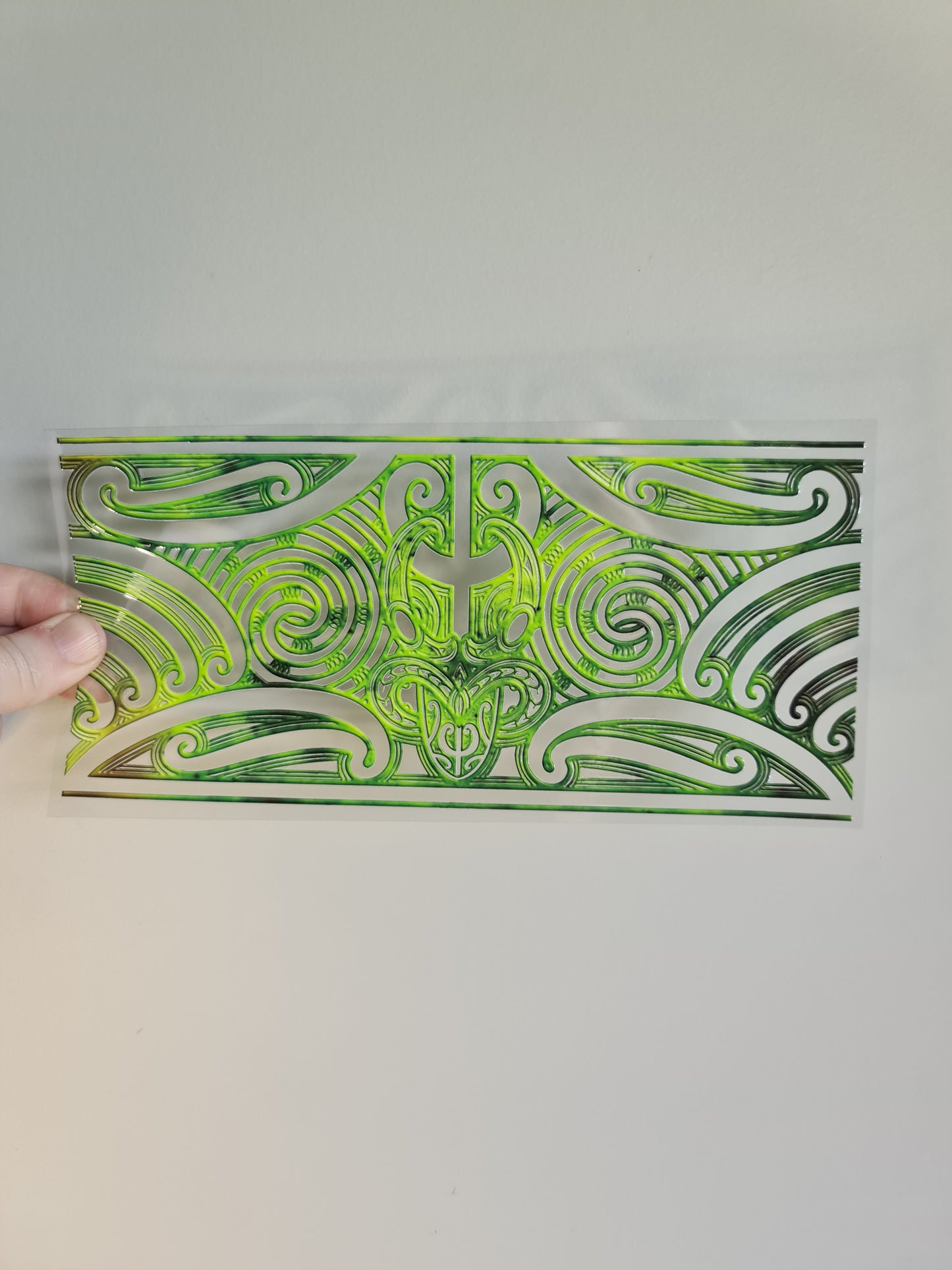 UV dtf transfer Maori design 23cmx11cm 16oz wrap #1315