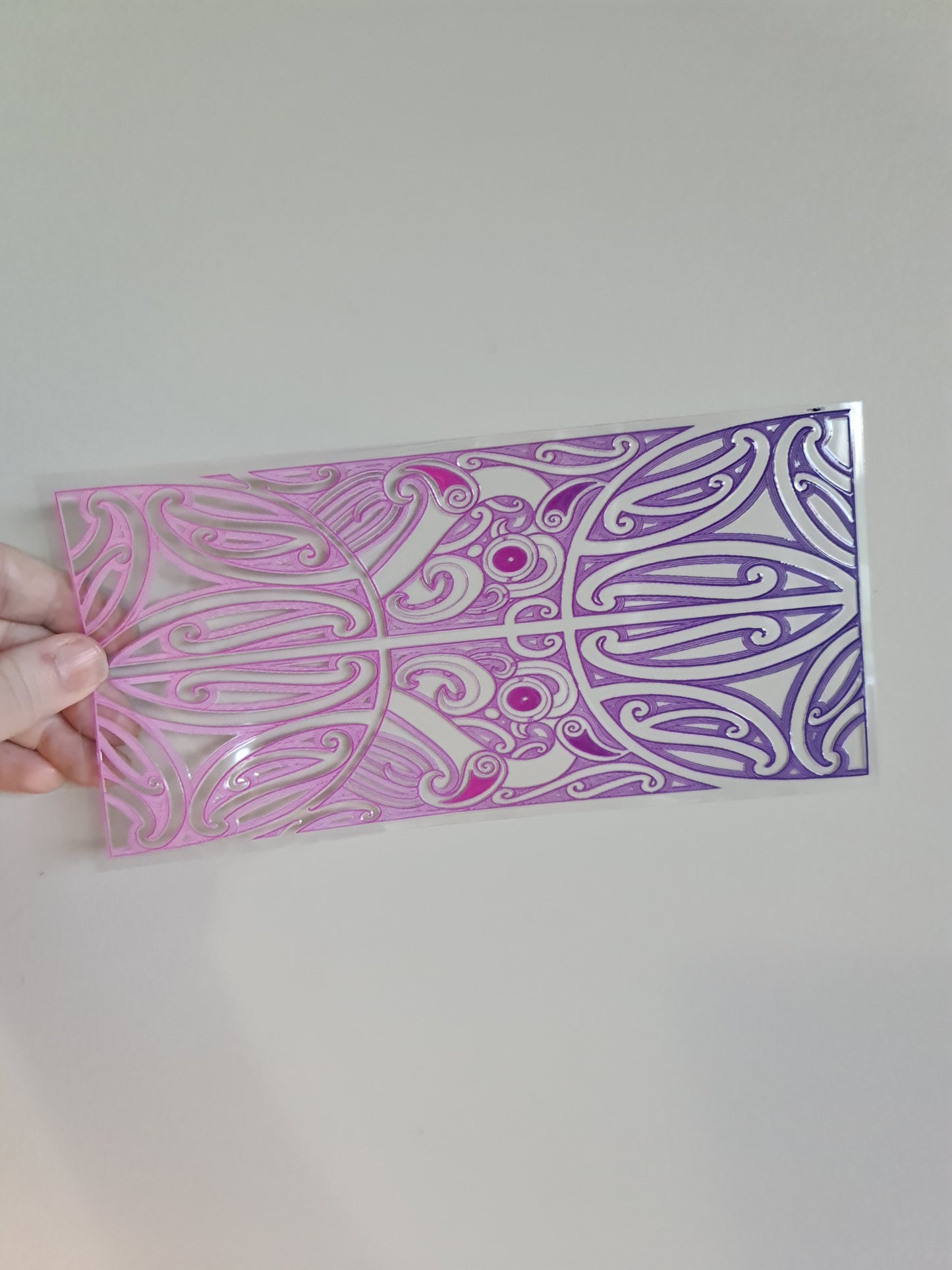 UV dtf Maori design 23cmx11cm 16oz wrap #882