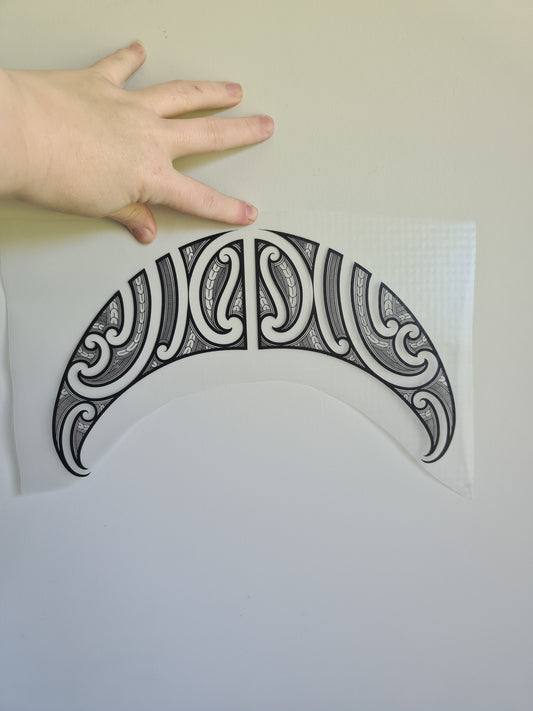 Sublimation custom Maori design Iron on 30cm