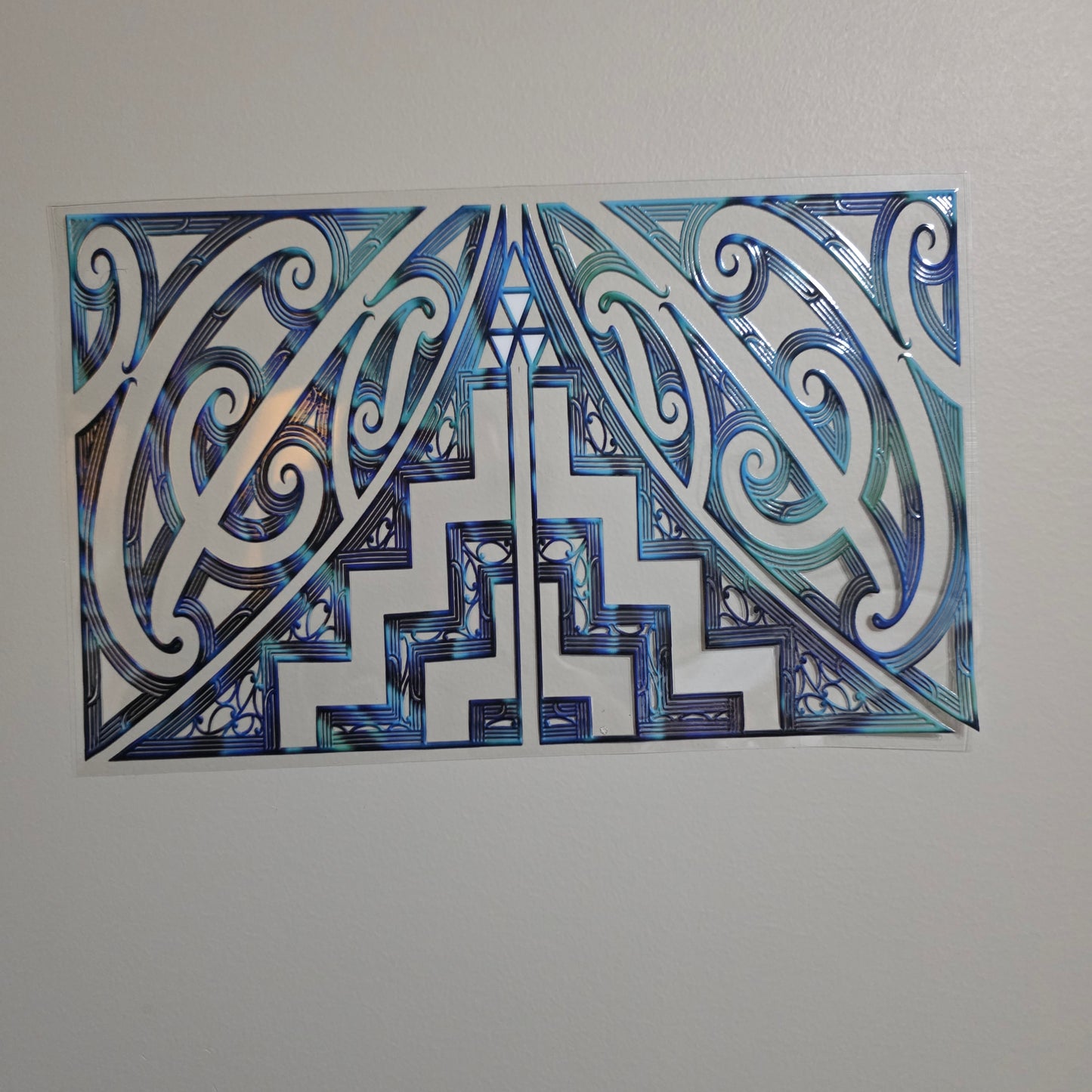 XL UV DTF DECAL MAORI DESIGN 28CMX17CM for touch lamps #228