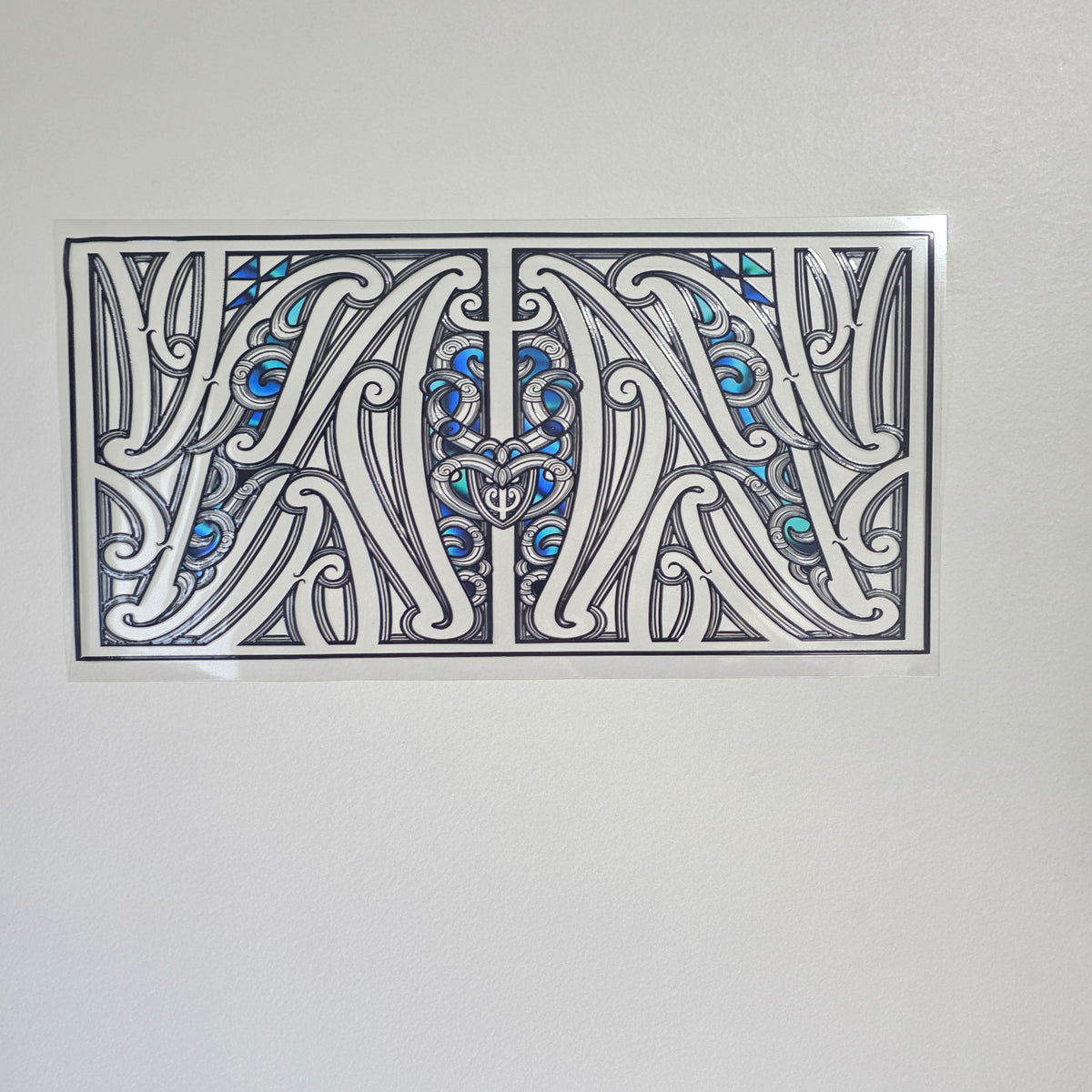 30cmx 15cm size UV DTF DECAL MAORI DESIGN for Table lamps #38