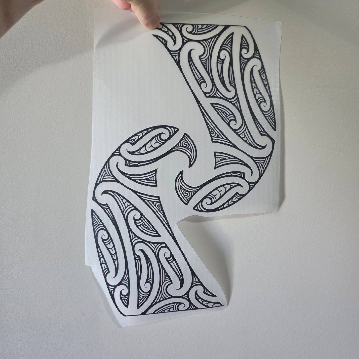 Maori design Iron on DTF 30cm