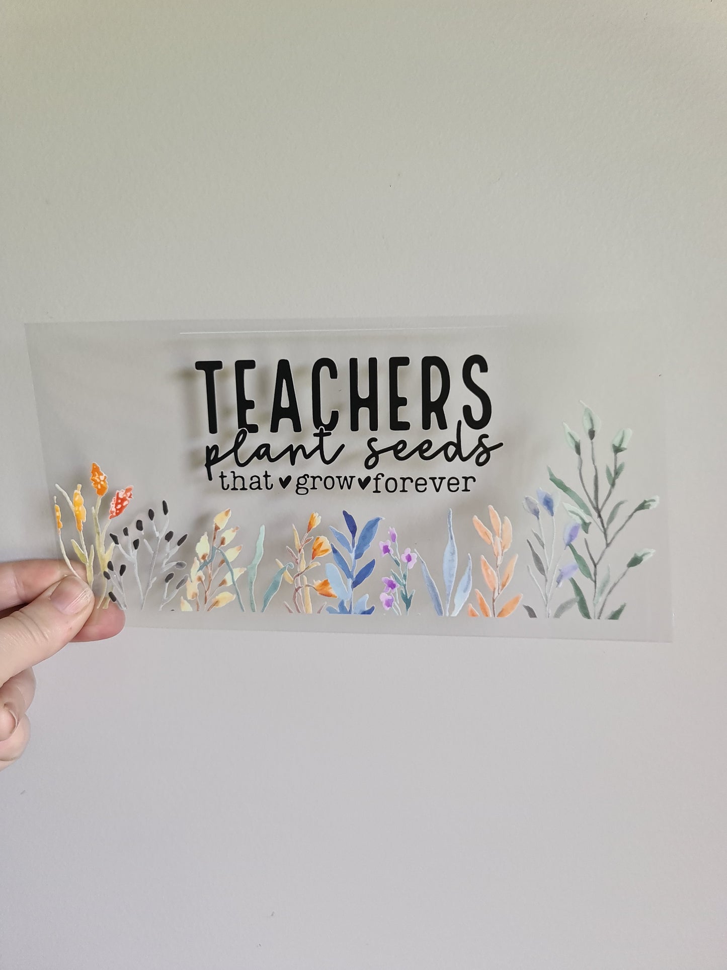 TEACHER AND KAIAKO dtf transfer Maori design 23cmx11cm 16oz wrap #1445