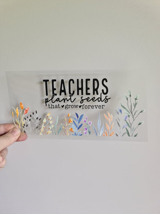 TEACHER AND KAIAKO dtf transfer Maori design 23cmx11cm 16oz wrap #1445