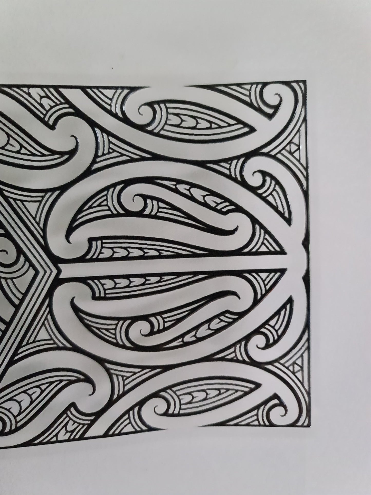 UV dtf Maori design 23cmx11cm 16oz wrap #1145