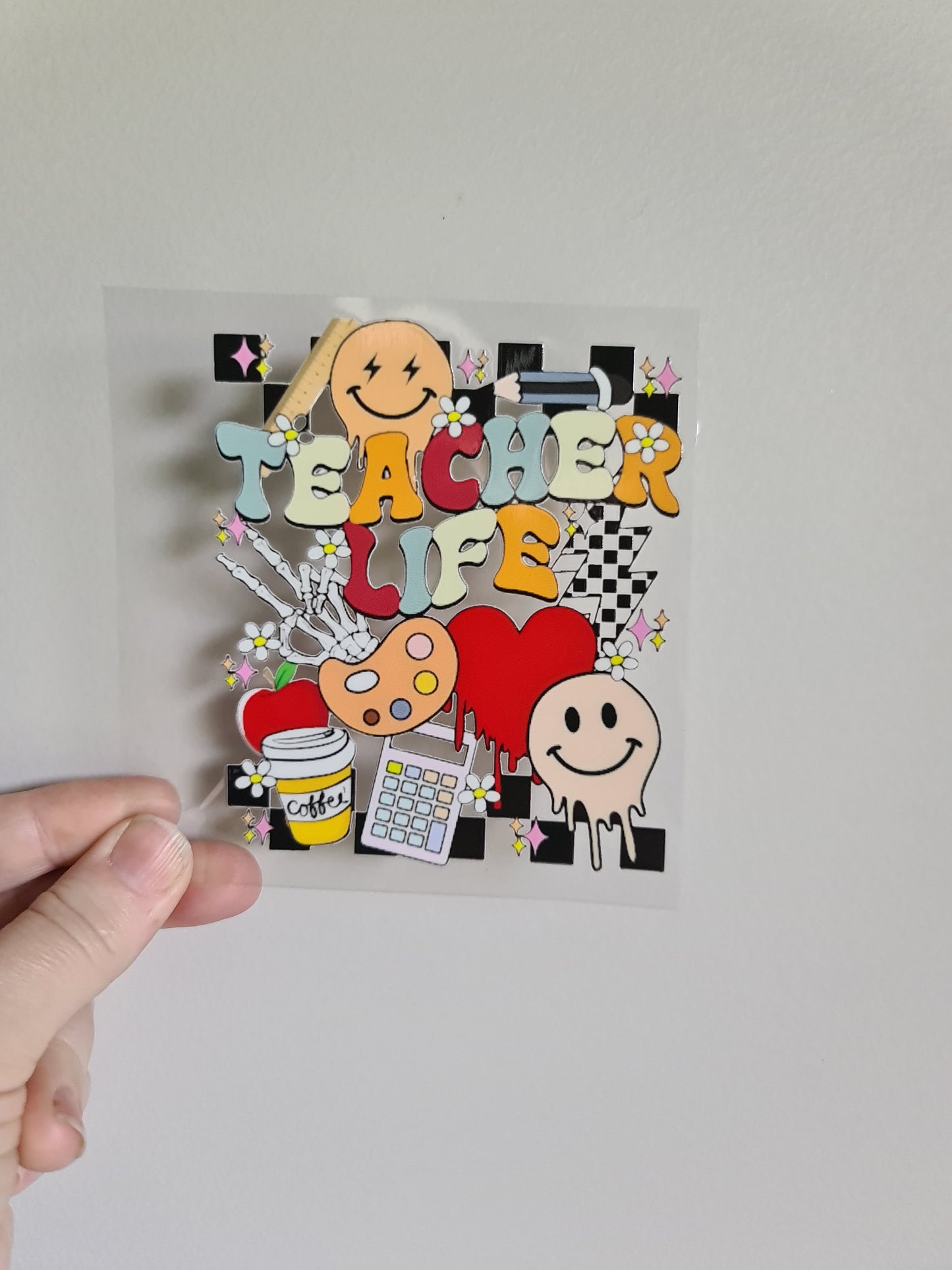 TEACHER AND KAIAKO dtf transfer Maori design 11cm sticker #1461