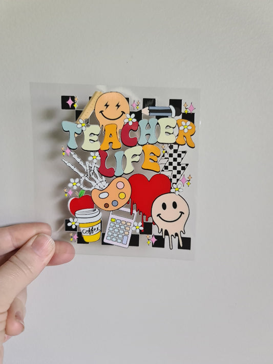 TEACHER AND KAIAKO dtf transfer Maori design 11cm sticker #1461