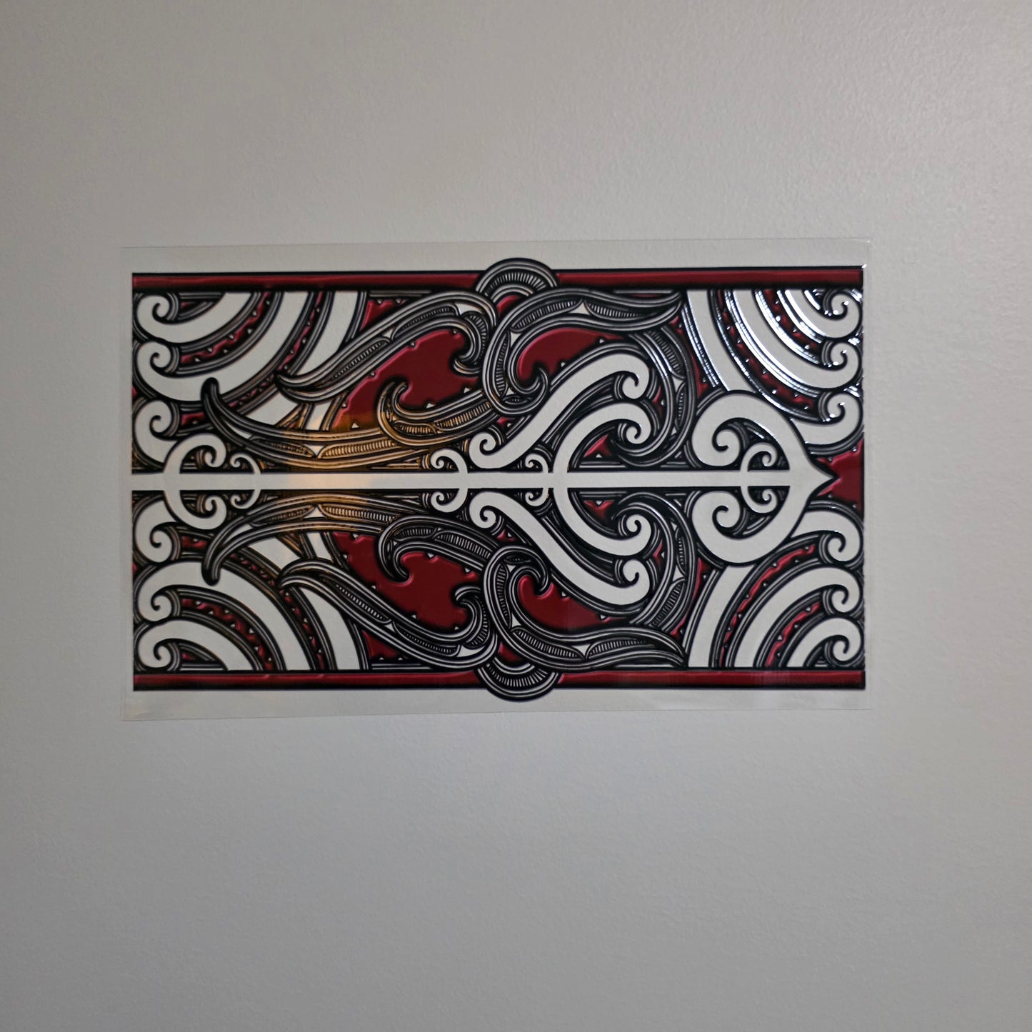 XL UV DTF DECAL MAORI DESIGN 28CMX17CM for touch lamps #263