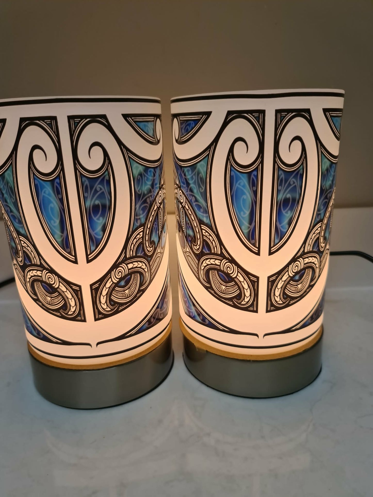 Maori design touch lamp - set 2 lamps (pre-order)