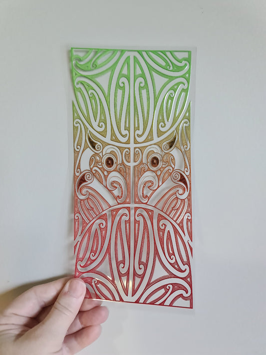 UV dtf Maori design 23cmx11cm 16oz wrap #879