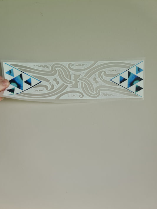 Sublimation custom Maori design Iron on 30cm