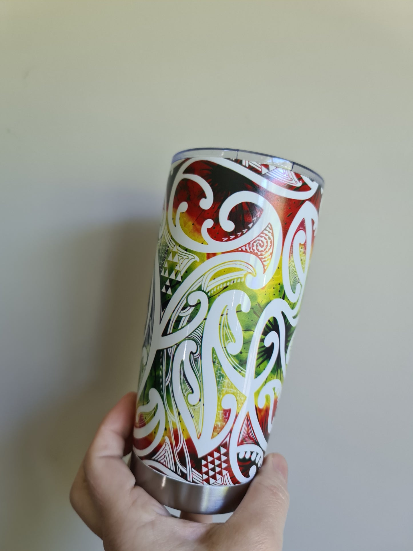 20oz custom Maori design travel cup