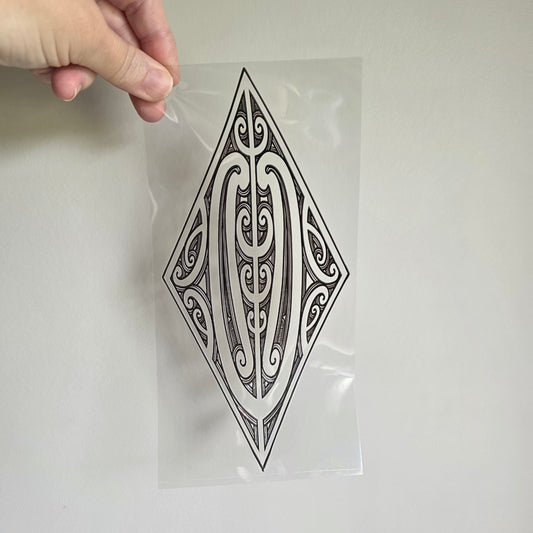 UV dtf transfer Maori design 24cmx11cm 16oz wrap #1543