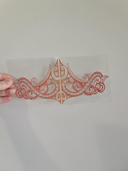 UV dtf Maori design 23cmx11cm 16oz wrap #513