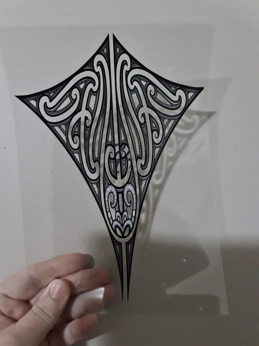UV dtf Maori design A5 size 21cmx 14.8cm #369