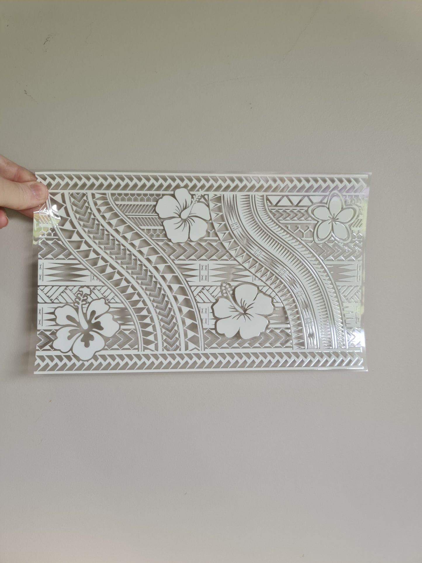 XL UV DTF DECAL MAORI DESIGN 28CMX17CM for touch lamps #120