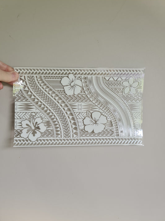 XL UV DTF DECAL MAORI DESIGN 28CMX17CM for touch lamps #120