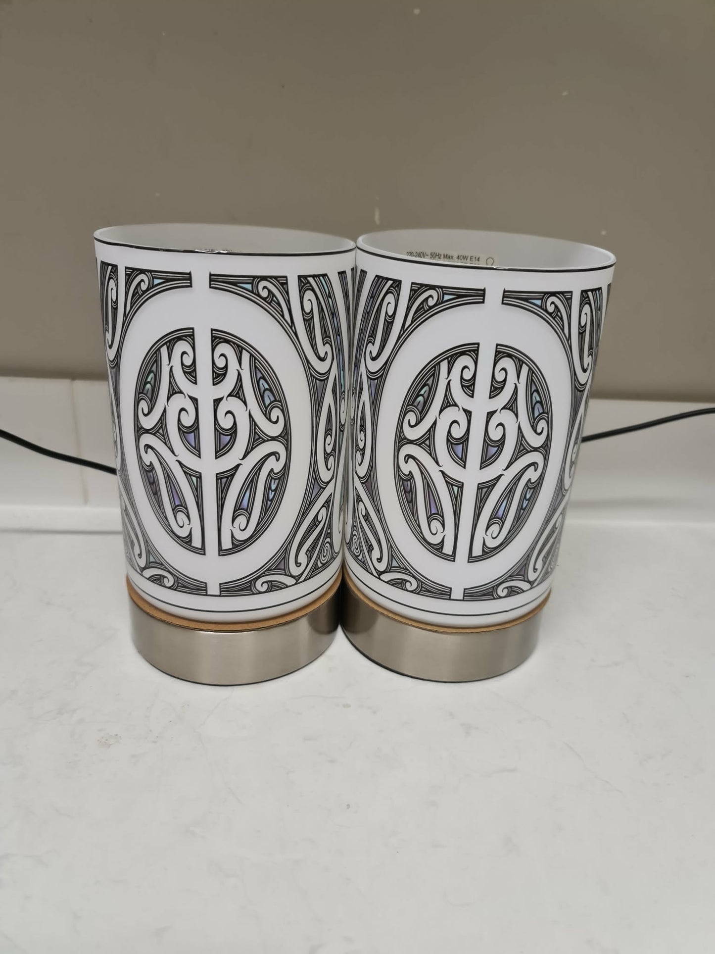 Maori design touch lamp - set 2 lamps (pre-order)