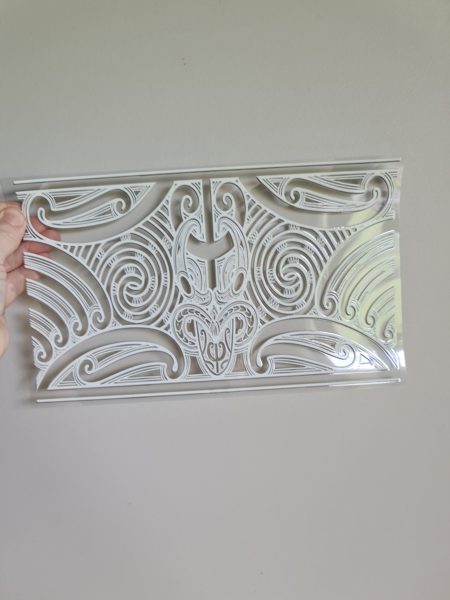 XL UV DTF DECAL MAORI DESIGN 28CMX17CM for touch lamps #38