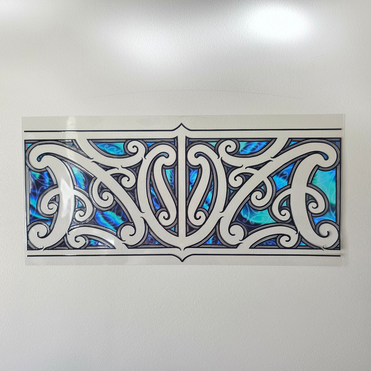 XL UV DTF DECAL MAORI DESIGN 38CMX17CM for touch lamps #82