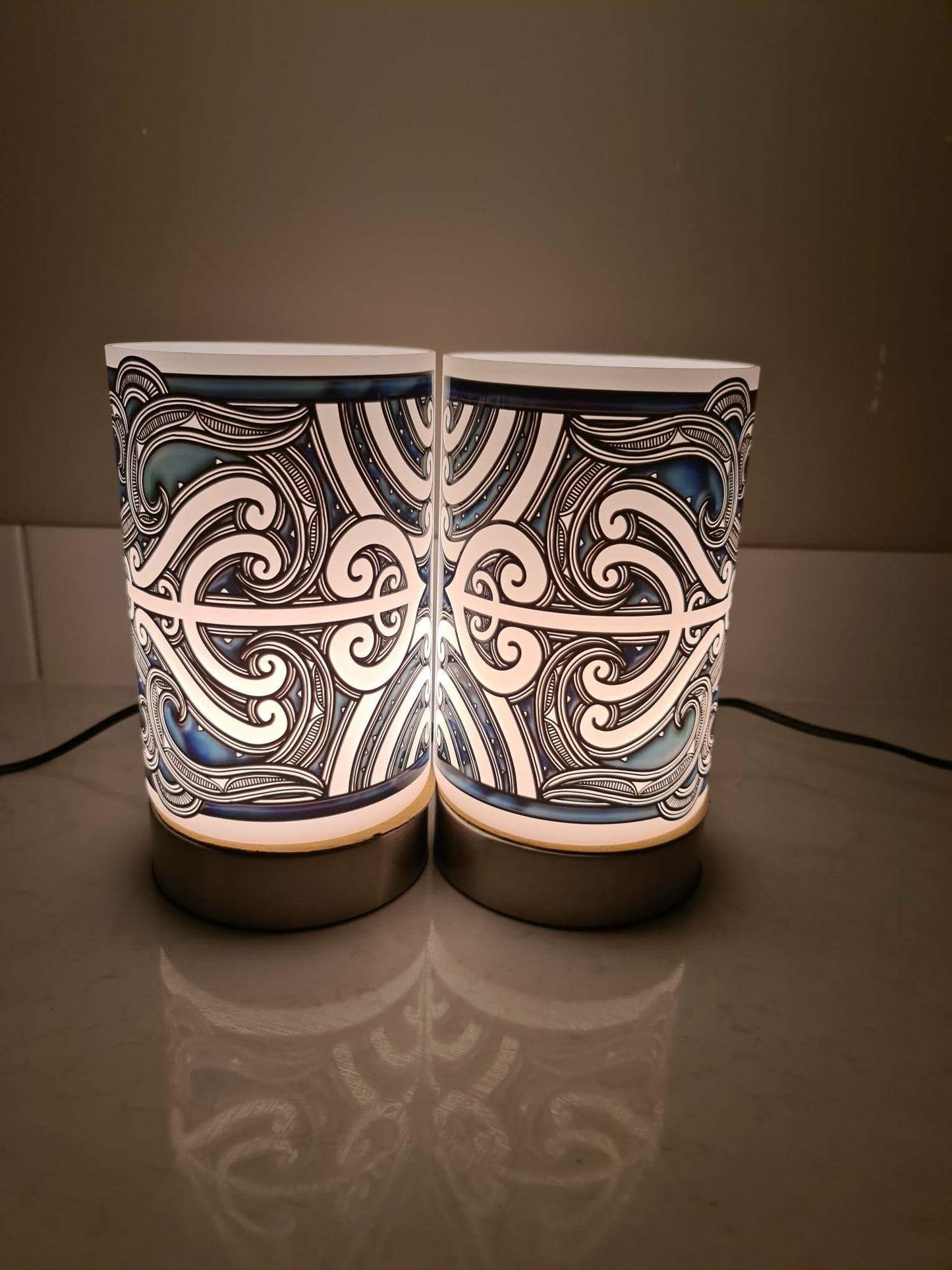 Maori design touch lamp - set 2 lamps (pre-order)