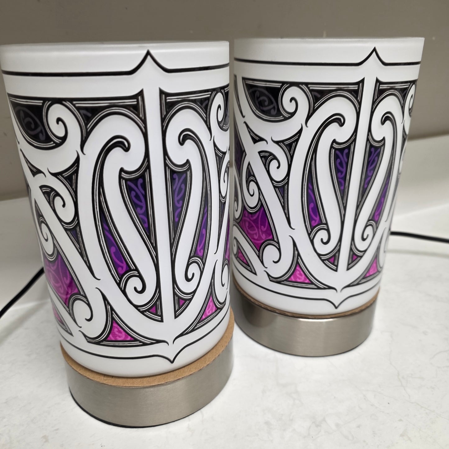 Maori design touch lamp - set 2 lamps (pre-order)