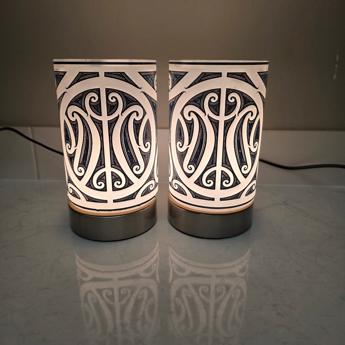 Maori design touch lamp - set 2 lamps (pre-order)