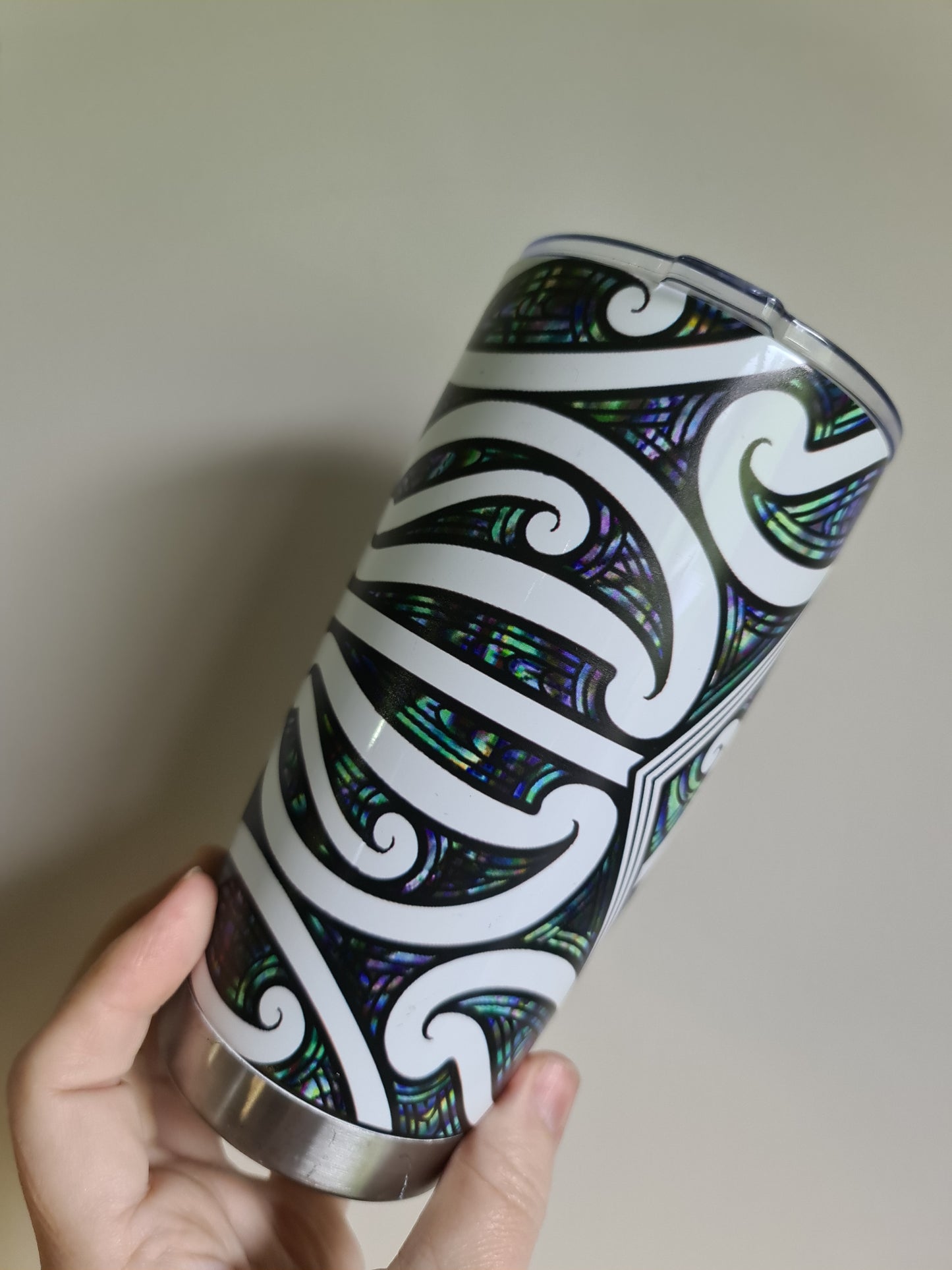 20oz custom Maori design travel cup
